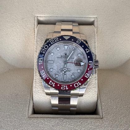 Rolex GMT-Master II Like New 2024 Superman | Full Set | Meteorite White Gold